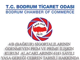 4/B Bağkur Sigortalıların Ödenmeyen Prim-Prime İlişkin Kurum Alacakları