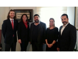 JCI Bodrum, BODTO Başkanı Mahmut Kocadon'u Makamında Ziyaret Etti