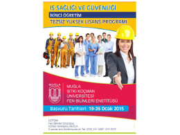 MUĞLA SITKI KOÇMAN ÜNİVERSİTESİ YÜKSEK LİSANS PROGRAMLARI YAYINLANDI