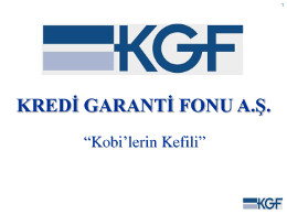 Kredi Garanti Fonu Bilgilendirme Toplantısı