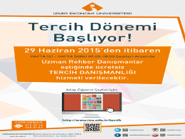 İzmir Ekonomi Üniversitesi Tercih Danışmanlığı