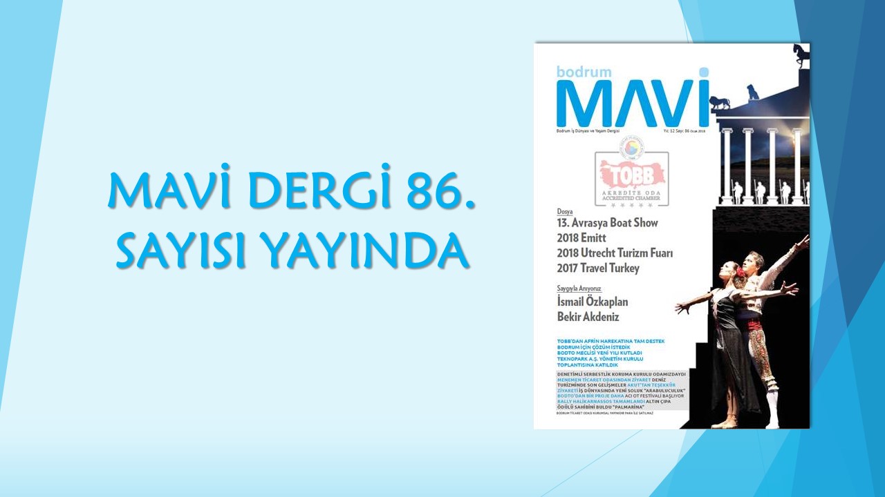 MAVİ DERGİ 86. SAYISI YAYINDA