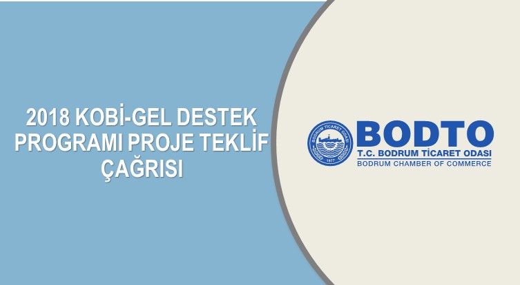 2018 KOBİ-GEL DESTEK PROGRAMI PROJE TEKLİF ÇAĞRISI