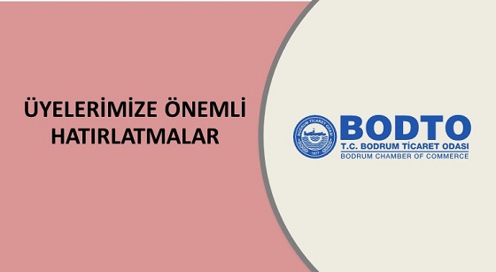 ÜYELERİMİZE ÖNEMLİ HATIRLATMALAR