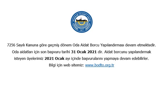 ODA AİDAT BORCU YAPILANDIRMASI