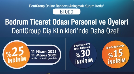 DENTGROUP’TAN BODTO ÜYELERİNE ÖZEL İNDİRİM