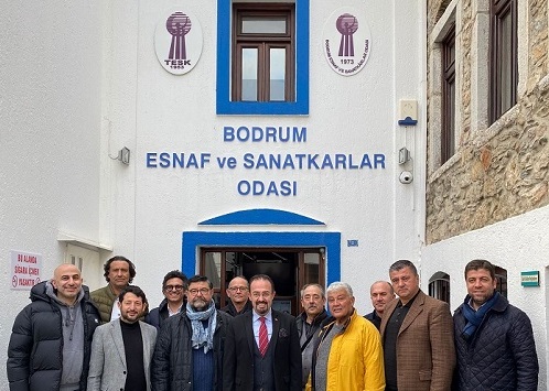 BODRUM ODALARINDAN ESNAF ODASI BAŞKANINA DESTEK