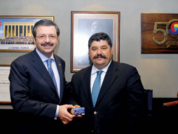 TOBB başkanına ziyaret