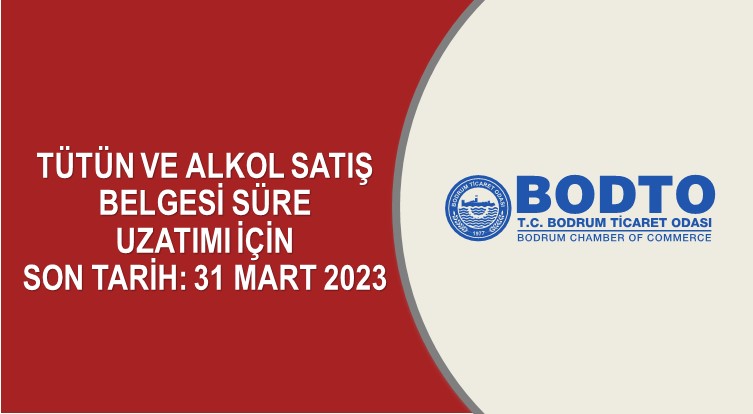 TÜTÜN VE ALKOL SATIŞ BELGESİ SÜRE UZATIMI