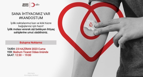 BODTO’DA KAN ve KÖK HÜCRE BAĞIŞI KAMPANYASI