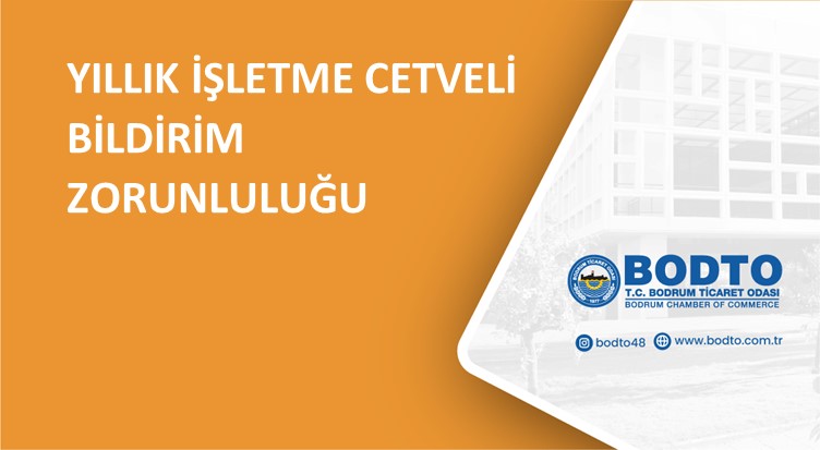 YILLIK İŞLETME CETVELİ BİLDİRİM ZORUNLULUĞU