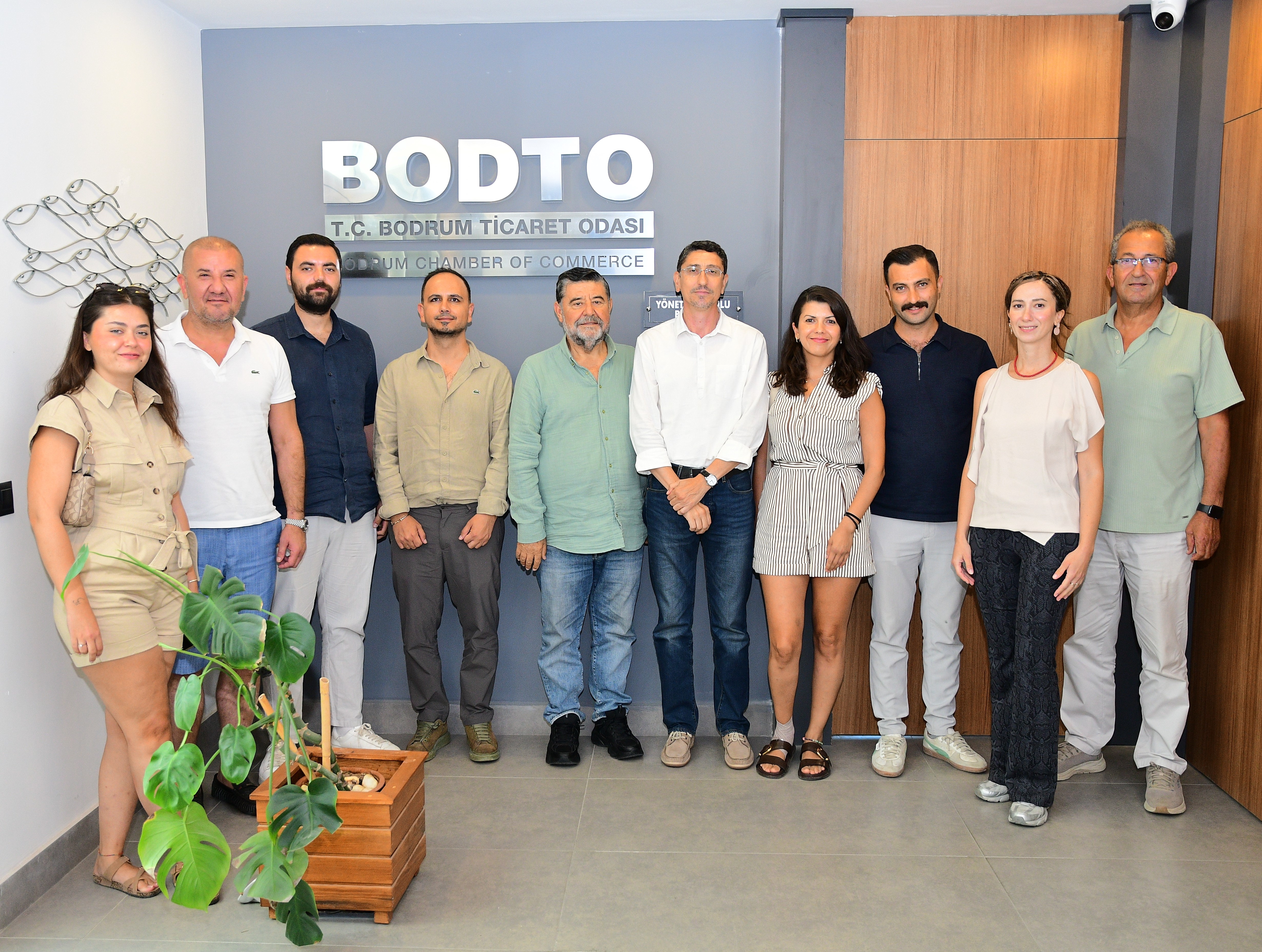 TMMOB İNŞAAT MÜHENDİSLERİ ODASI MUĞLA ŞUBESİ BODRUM TEMSİLCİLİĞİNDEN BODTO'YA ZİYARET
