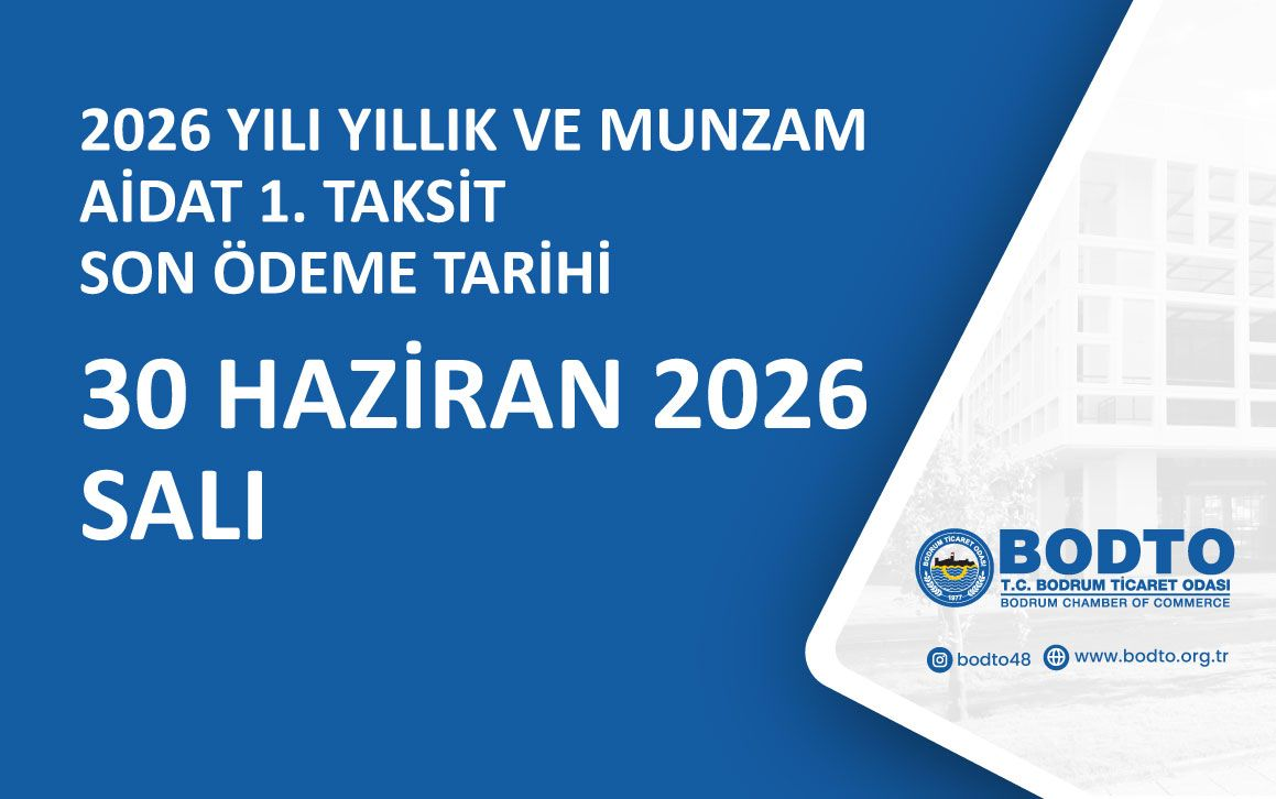 2026 YILI YILLIK VE MUNZAM AİDAT ÖDEMELERİ