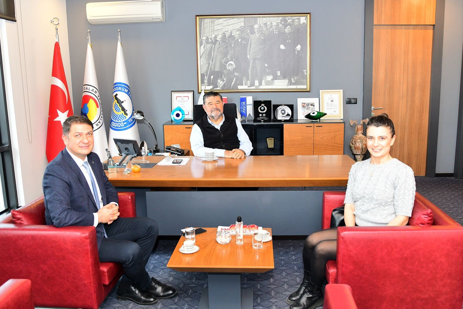 DENİZBANK ÇARŞI ŞUBE MÜDÜRÜ YASİN BALCI’DAN NEZAKET ZİYARETİ