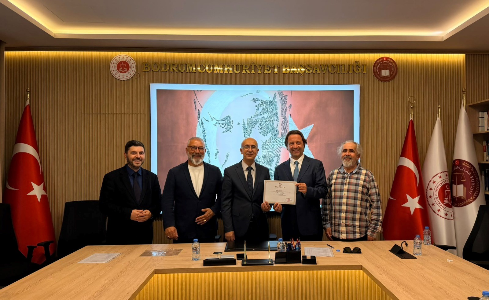 BODTO YÖNETİM KURULU BAŞKANI ERDEM AĞAN MAZBATASINI ALDI
