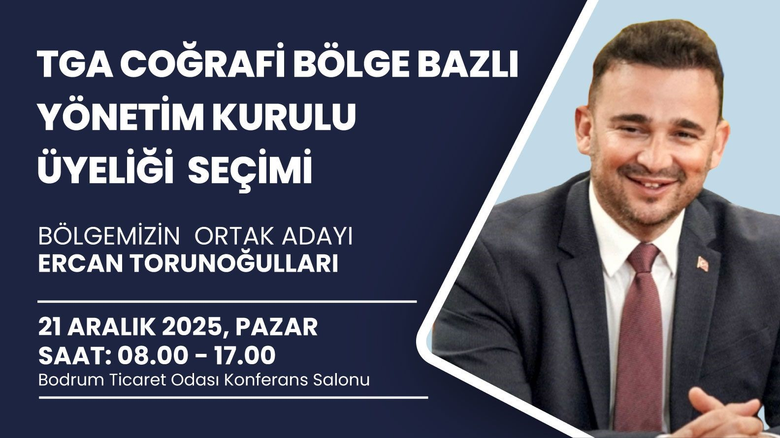 TGA YÖNETİM KURULU ÜYELİĞI SEÇİMİ BODTO KONFERANS SALONU’NDA YAPILACAK