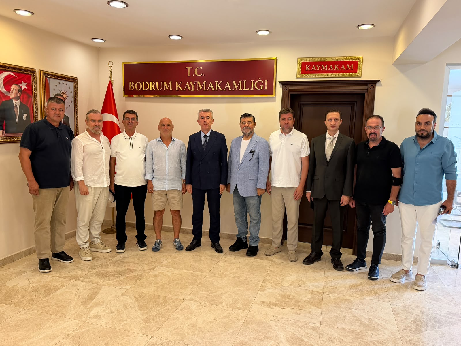 BODRUM KAYMAKAMLIĞININ DÜZENLEDİĞİ TOPLANTIYA KATILDIK